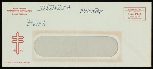  Unidentified note on envelope 