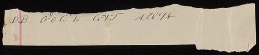  Historical, scrap of community record 