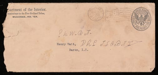  Recto: Envelope addressed to Henry Watt (Henila Wadi); Verso: Unidentified note 