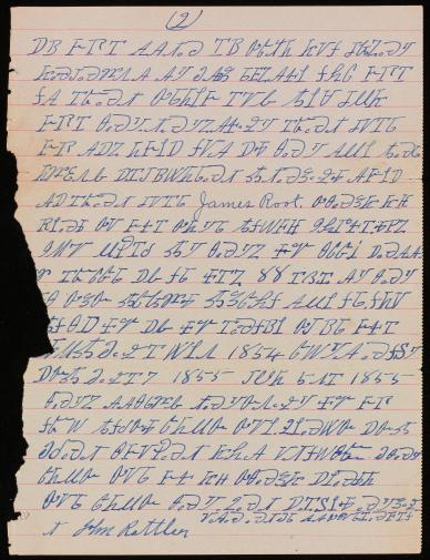  Letter concerning selling of acres of Cherokee land 