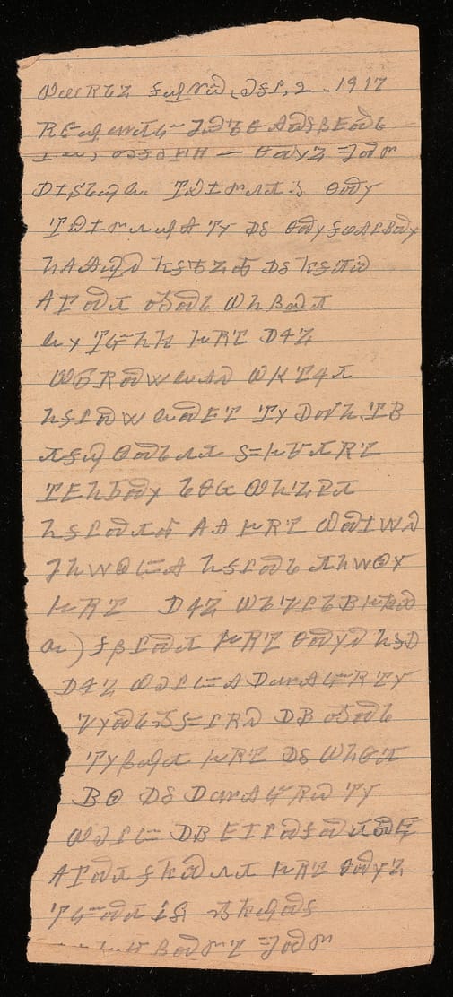  Recto: Journal; Verso: Unidentified note 